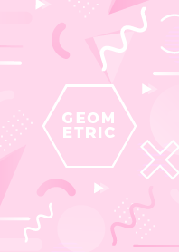 Flat Geometric Pale Rose