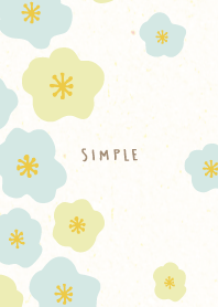 Hand-drawn 2color flowers14 from Japan