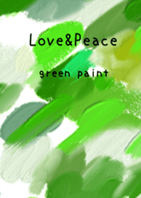 Oil painting art green paint6