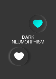 Dark buttons in Neumorphism design style