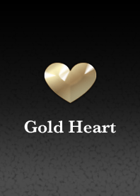 Gold heart(black)