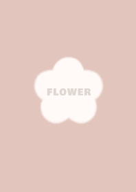 お花×シンプル【くすみピンク×ベージュ】