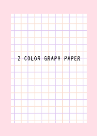 2 COLOR GRAPH PAPER-PINK&PUR-STRAWBERRY
