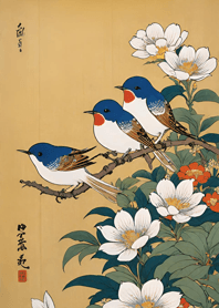 อุกิโยะเอะ -นก 26764d