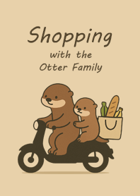 Shopping with the Otter Family.6
