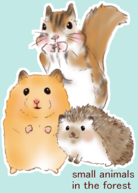 森林裡可愛的小動物
