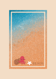 Healing sandy beach and a octopus02