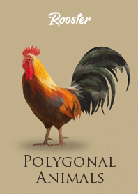 Polygonal Animals. [Rooster]