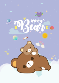 Brown Bear Baby Galaxy Violet