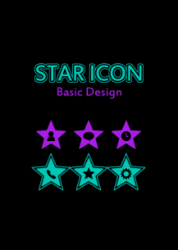 STAR ICON[黒×紫×緑]