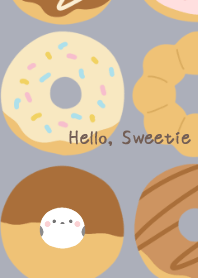 Shimaenaga and Donuts gray
