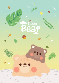 Teddy Bear Cute Forest Leaf Sweet