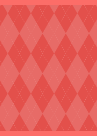 Stylish Argyle on red