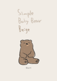simple Baby Bear - Beige -