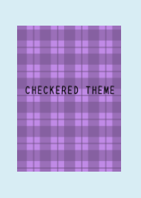 DUSTY PURPLE CHECKERED THEME/LIGHT BL/YE