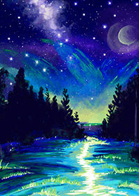 Beautiful starry night view#2211