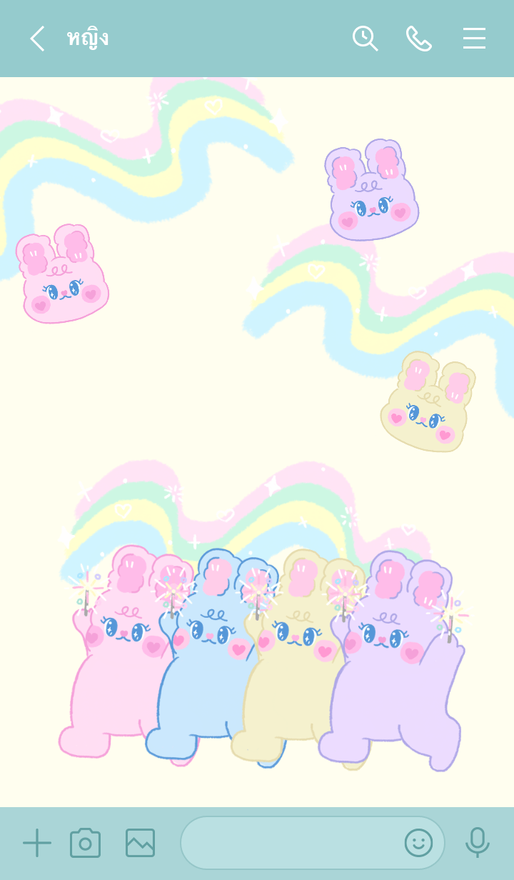 rainbow rabbit รูปที่ 2