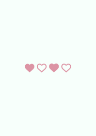 Minimalist Mint & Pink - Heart Ver.
