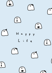 Yuru Ghost / aqua black,