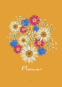 Orange : Pressed flower theme