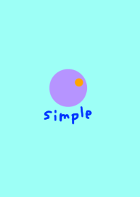 The simple color circle maru