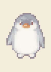 Penguin Pixel Art Theme  Beige 03