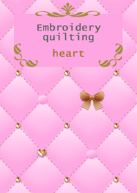 Embroidery quilting(heart)