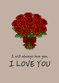 My dear, I love you(Brown)