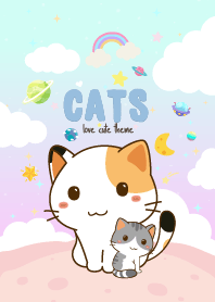 Three Cats Cloud Lavender