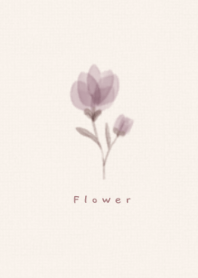Watercolor flowers/Dull purple