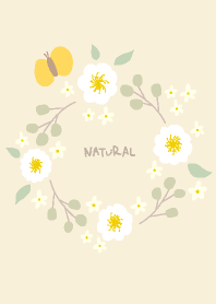 花のリース　蝶14