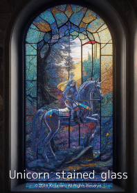 Unicorn Stained Glass