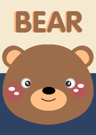 Simple Brown Cute Bear theme v.3