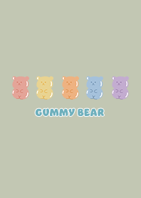yammy gummy bear - mist green