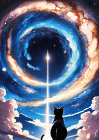 Night Moon Star Cat 231cfB