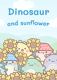 Happy Dinosaur and Sunflower!
