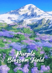 ทุ่งดอกไม้สีม่วงเบ่งบาน