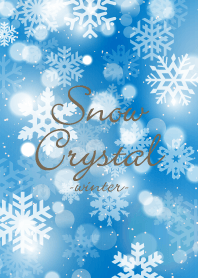 Snow Crystal Blue 3 - winter -