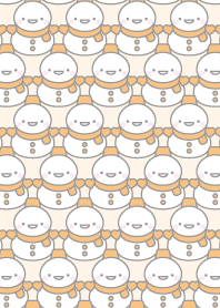 オレンジ雪だるま(スノーマン)着せかえ5