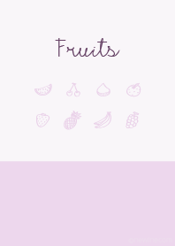 Fruits lilac pink