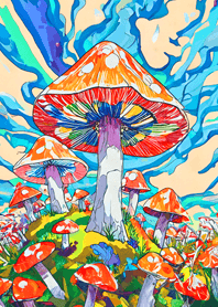 POP ART_mushroom21_JP