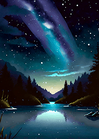 Beautiful starry night view#1231