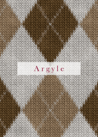 Argyle Style Embroidery beige 23