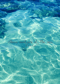 clean surface of the sea 16 -BLUE-