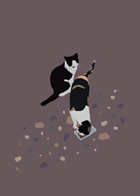 oh!cat cat #purple beige