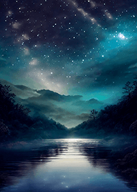 Beautiful starry night view#2564