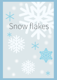 snow flakes 3 (white,mintblue)