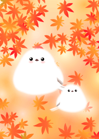 秋のシマエナガ