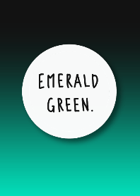 emerald green.