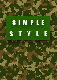 Simple style green camouflage pattern